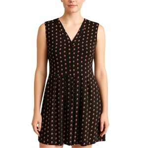 Tommy Hilfiger Dress Size 12 Sleeveless Polka Dot Black Red and White